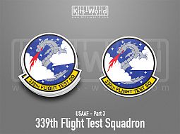 Kitsworld SAV Sticker - USAAF - 339th Flight Test Squadron 